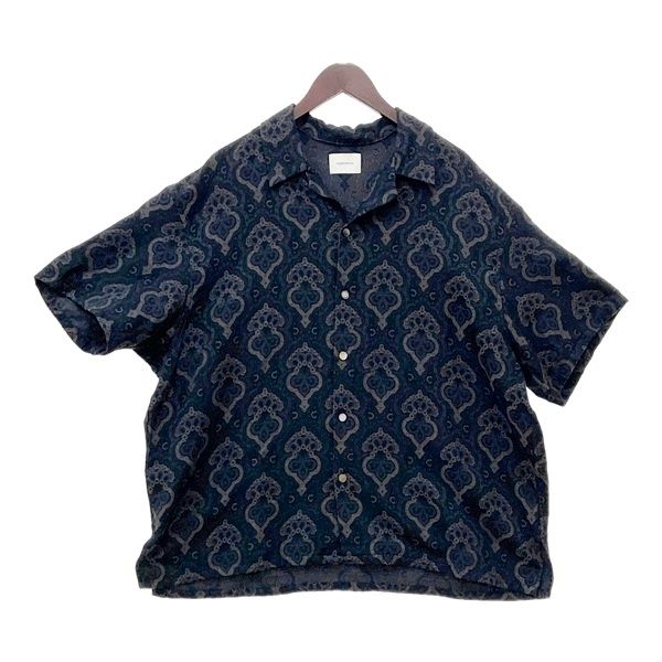 【美品】superNova アロハシャツ スーパーノヴァ superNova. スーパーノヴァ Aloha shirt Damask jacquard 半袖シャツ