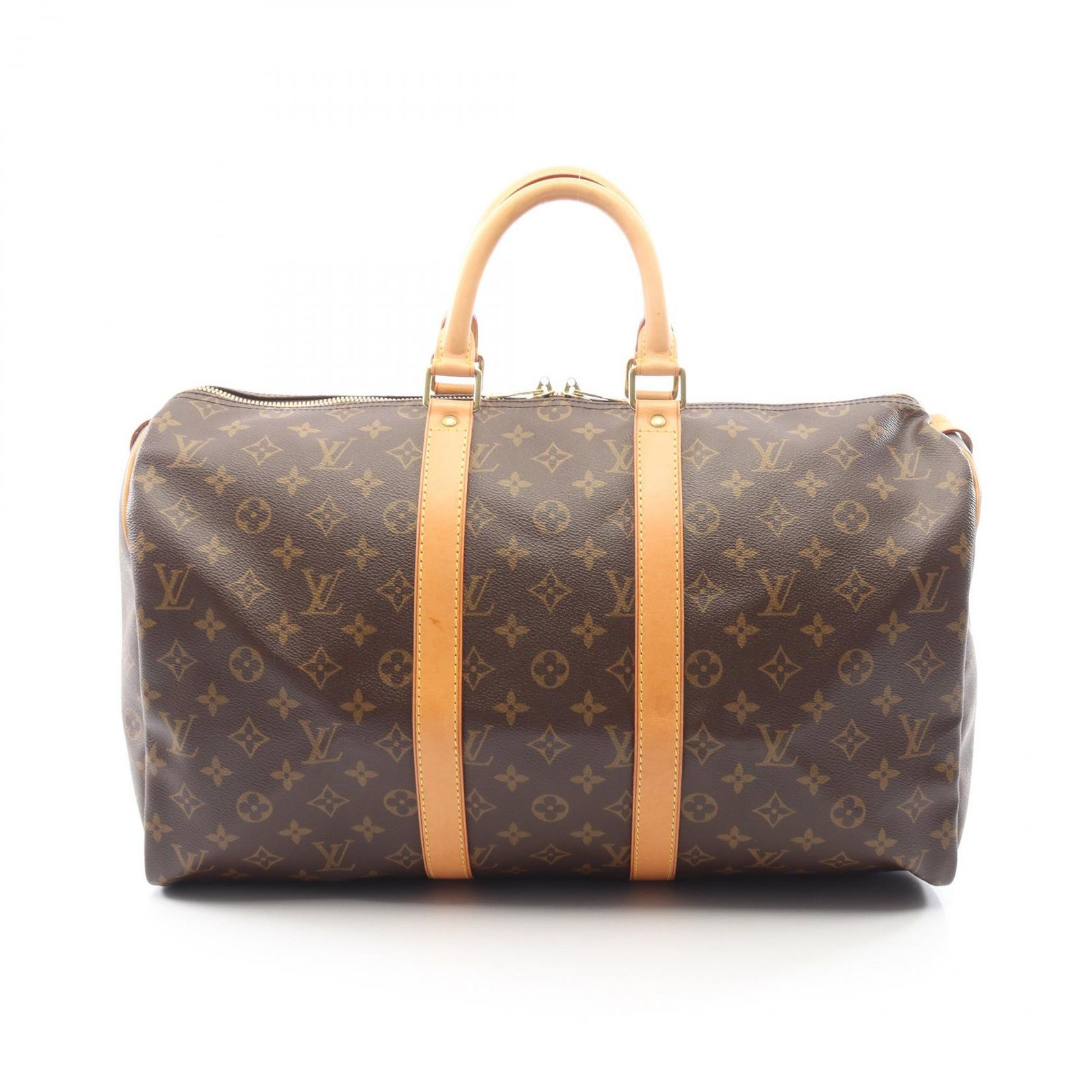 ルイ・ヴィトン LOUIS VUITTON ボストンバッグ キーポル45 M41428 PVCコーティングキャンバス レザー キーポル45 ユニセックス Used A
