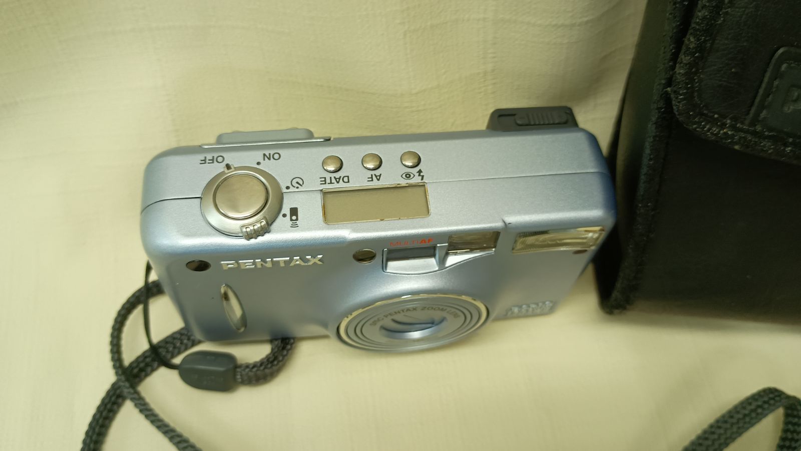 ジャンク扱 PENTAX ESPIO 120SWII フィルムカメラ ブルー ケース付 ジャンク扱 PENTAX ESPIO 120SWII フィルムカメラ ブルー ケース付