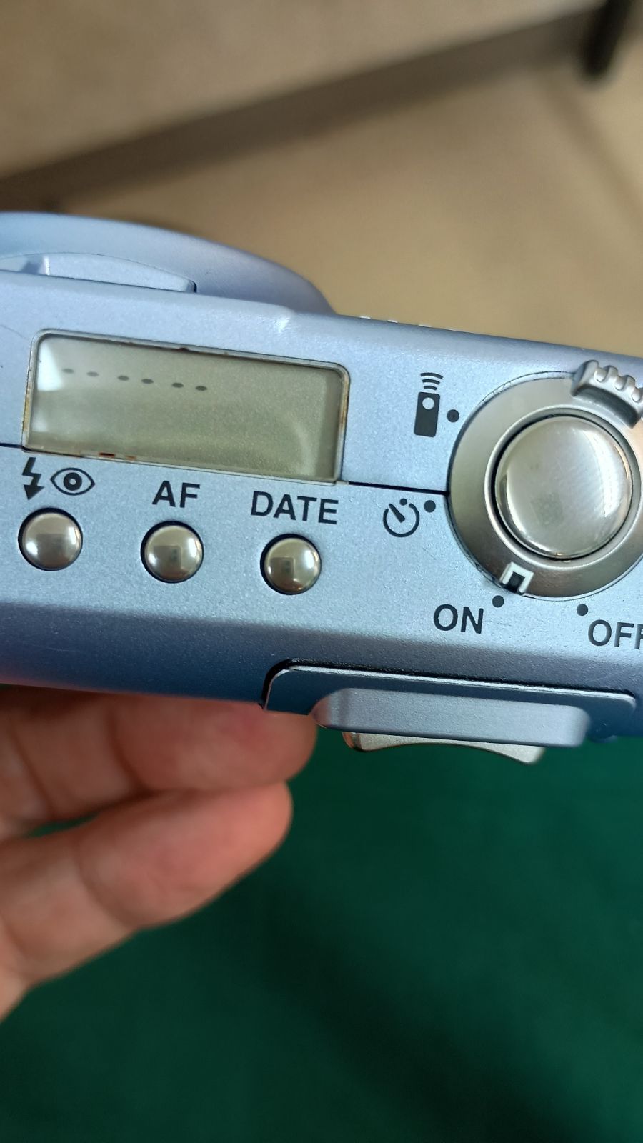 ジャンク扱 PENTAX ESPIO 120SWII フィルムカメラ ブルー ケース付