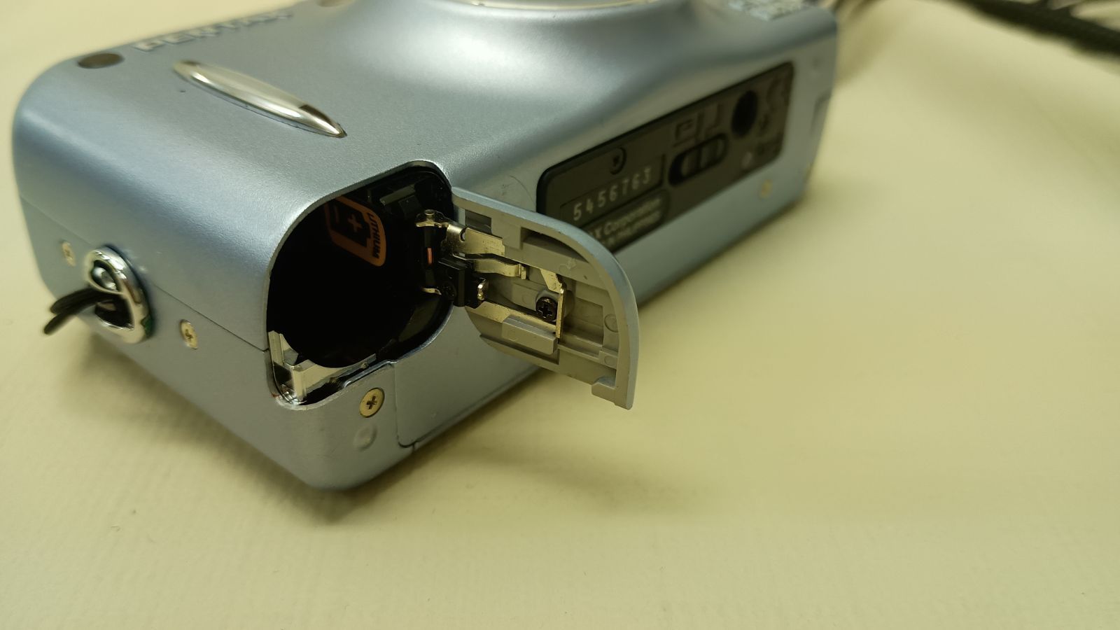 ジャンク扱 PENTAX ESPIO 120SWII フィルムカメラ ブルー ケース付