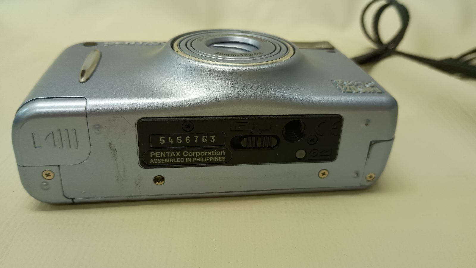 ジャンク扱 PENTAX ESPIO 120SWII フィルムカメラ ブルー ケース付