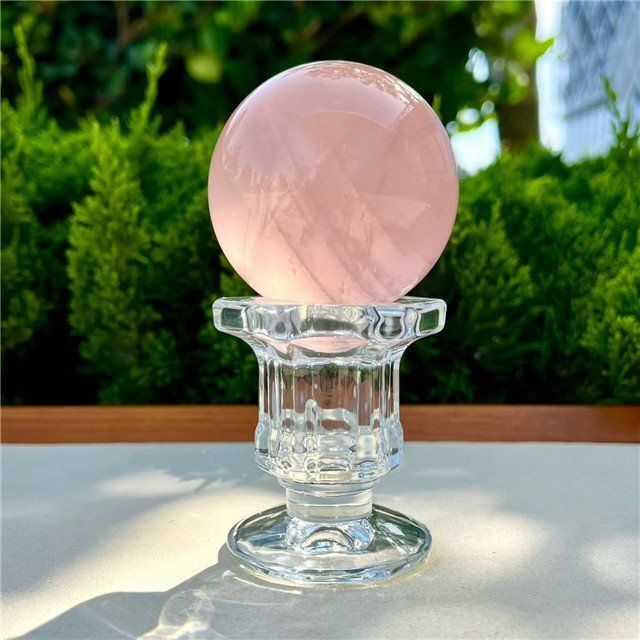 AAAAAAAA級家庭円満★天然ローズクォーツ丸玉B0821/YS/188A インテリア小物 AAAAA級家庭円満☆天然ローズクォーツ丸玉B0617/YS