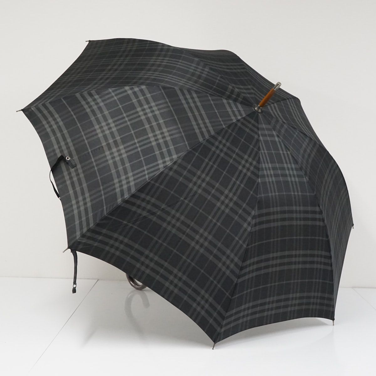 高級傘 BURBERRY LONDON バーバリー USED美品 チェック 定番柄
