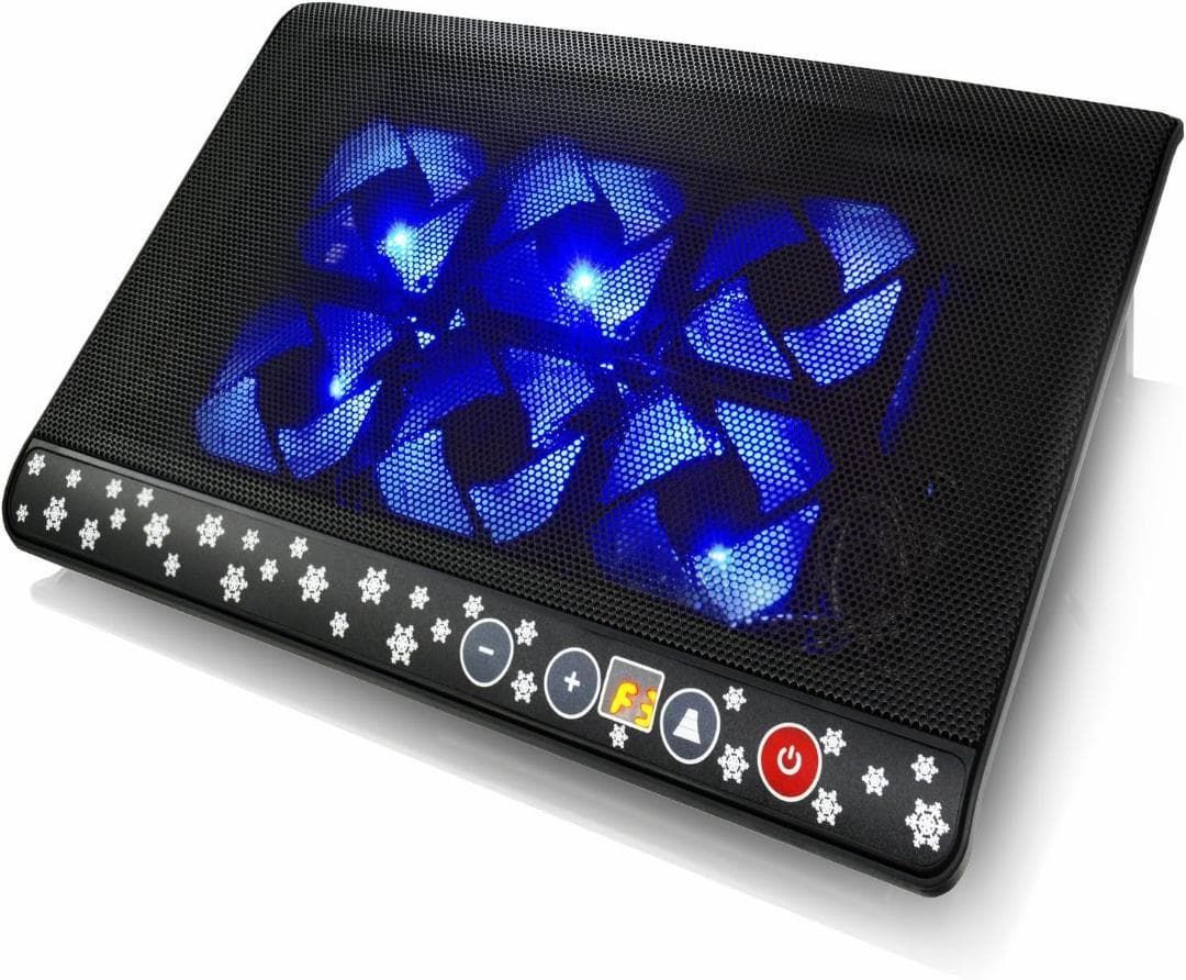 ノートPC冷却台 6基LED 静音 薄型 角度調整可 USB給電 - メルカリ