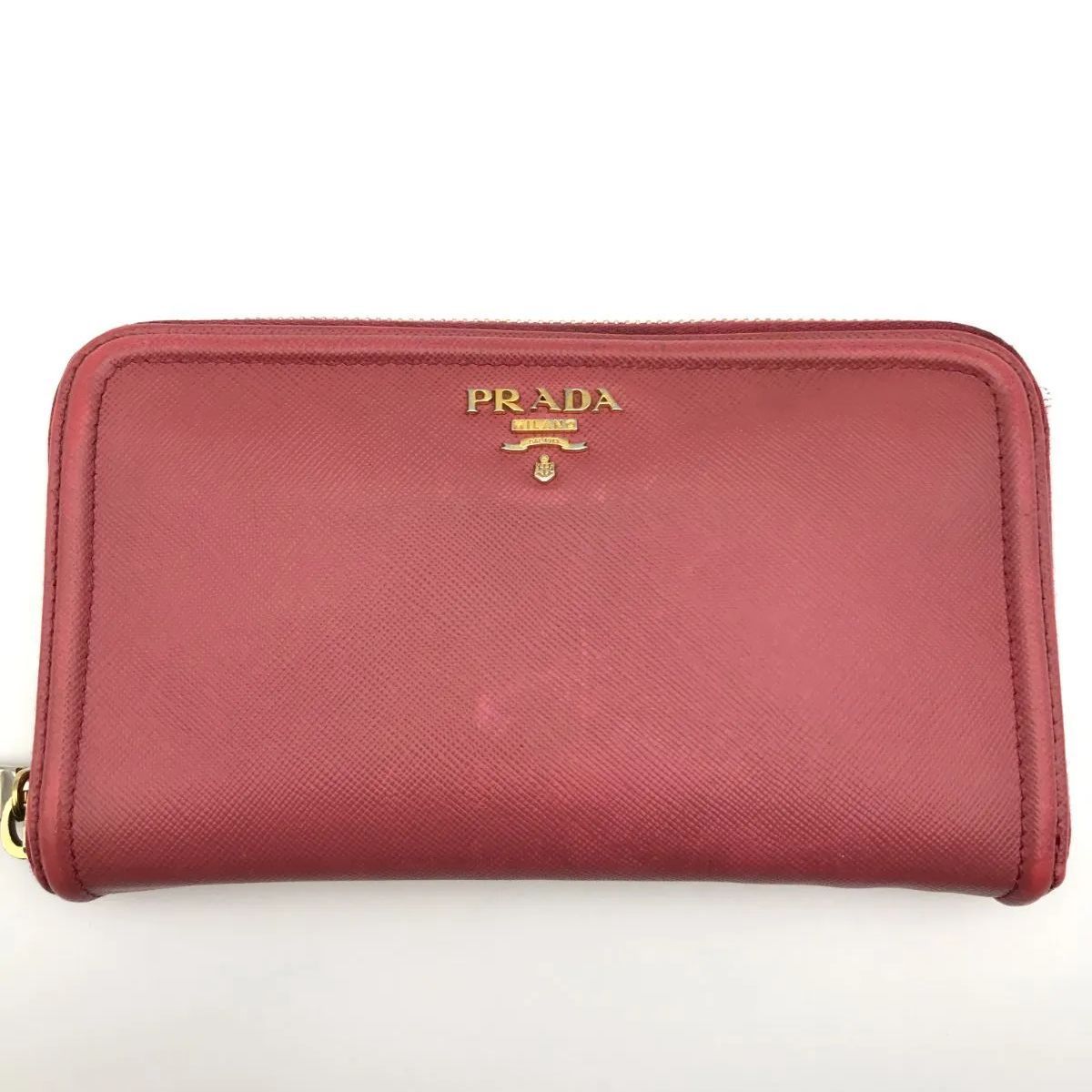 PRADA プラダ 長財布 ラウンドファスナー レザー ピンク系 2401 - メルカリ