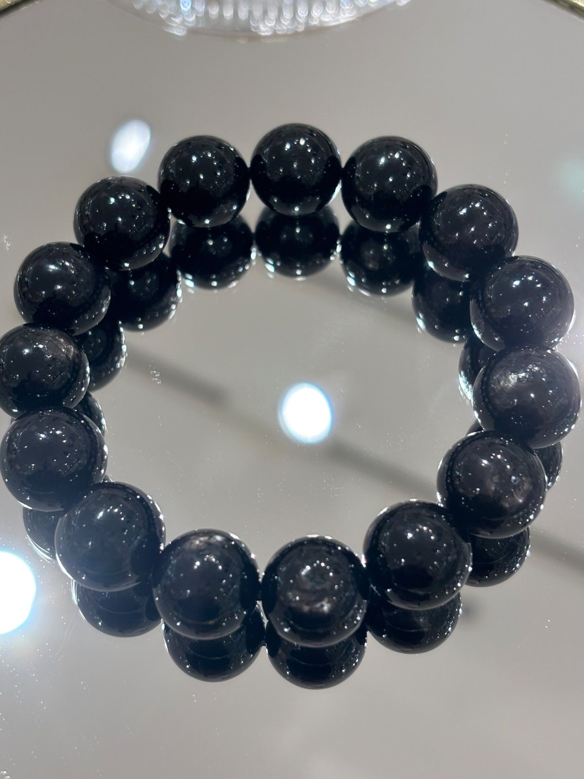 大玉13mm】ハイパーシーン ブレスレット 天然石 パワーストーン 金運