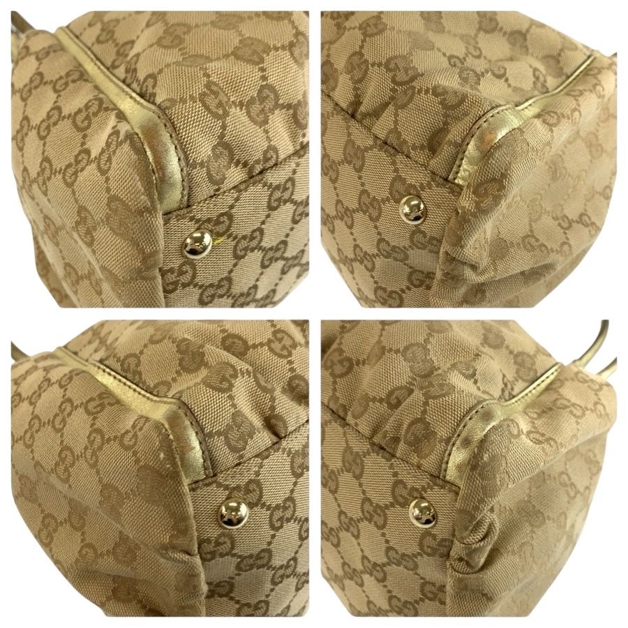 GUCCI グッチ アビー ベージュ ゴールド金具 GGキャンバス 189835