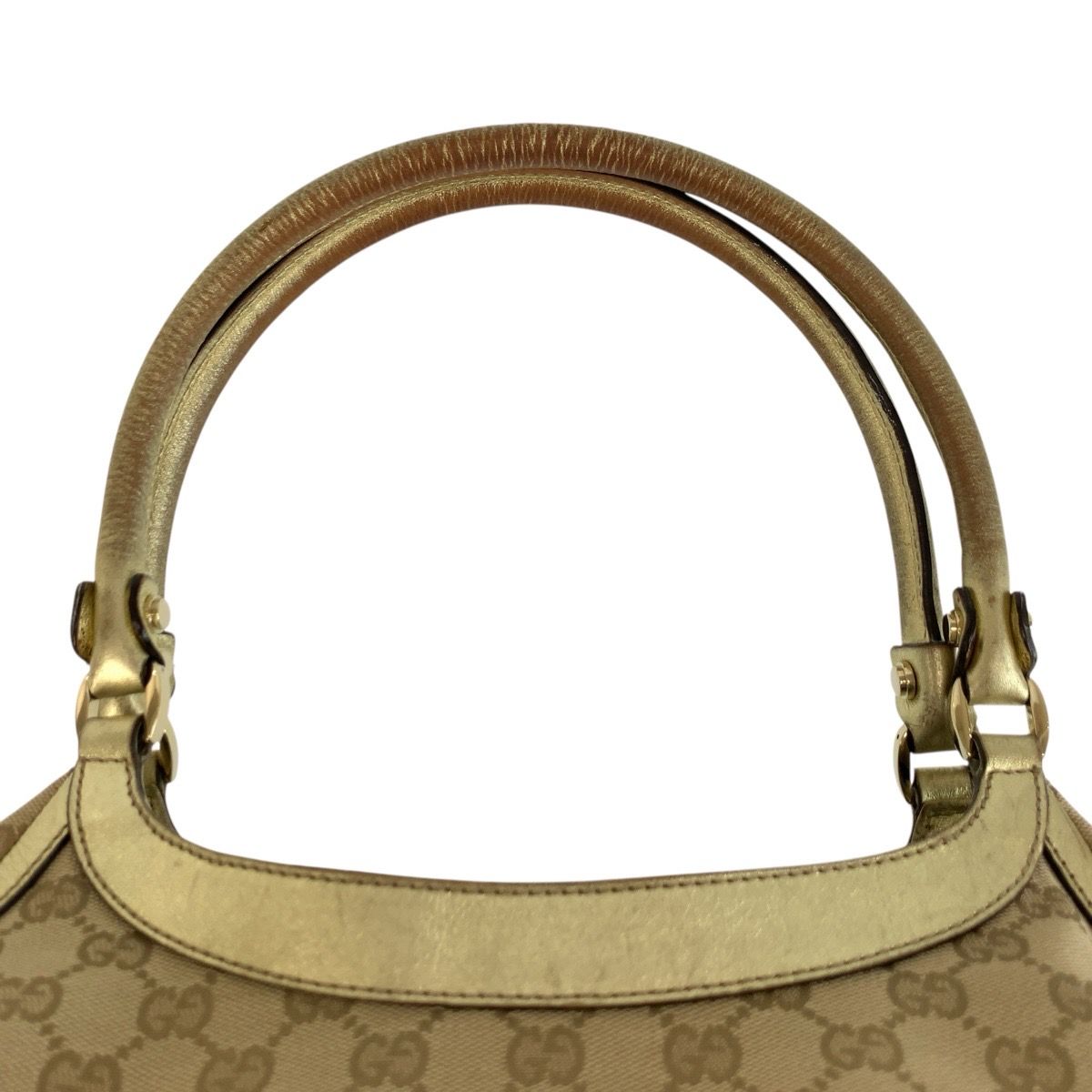 GUCCI グッチ アビー ベージュ ゴールド金具 GGキャンバス 189835