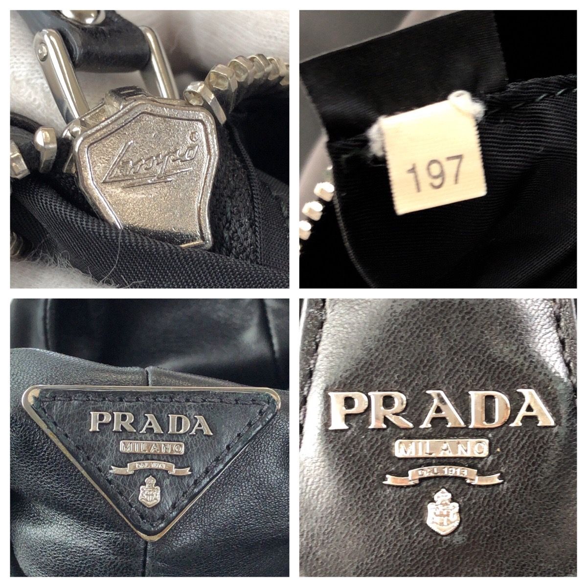 PRADA プラダ テスートダブル 三角ロゴプレート 2way リバーシブル