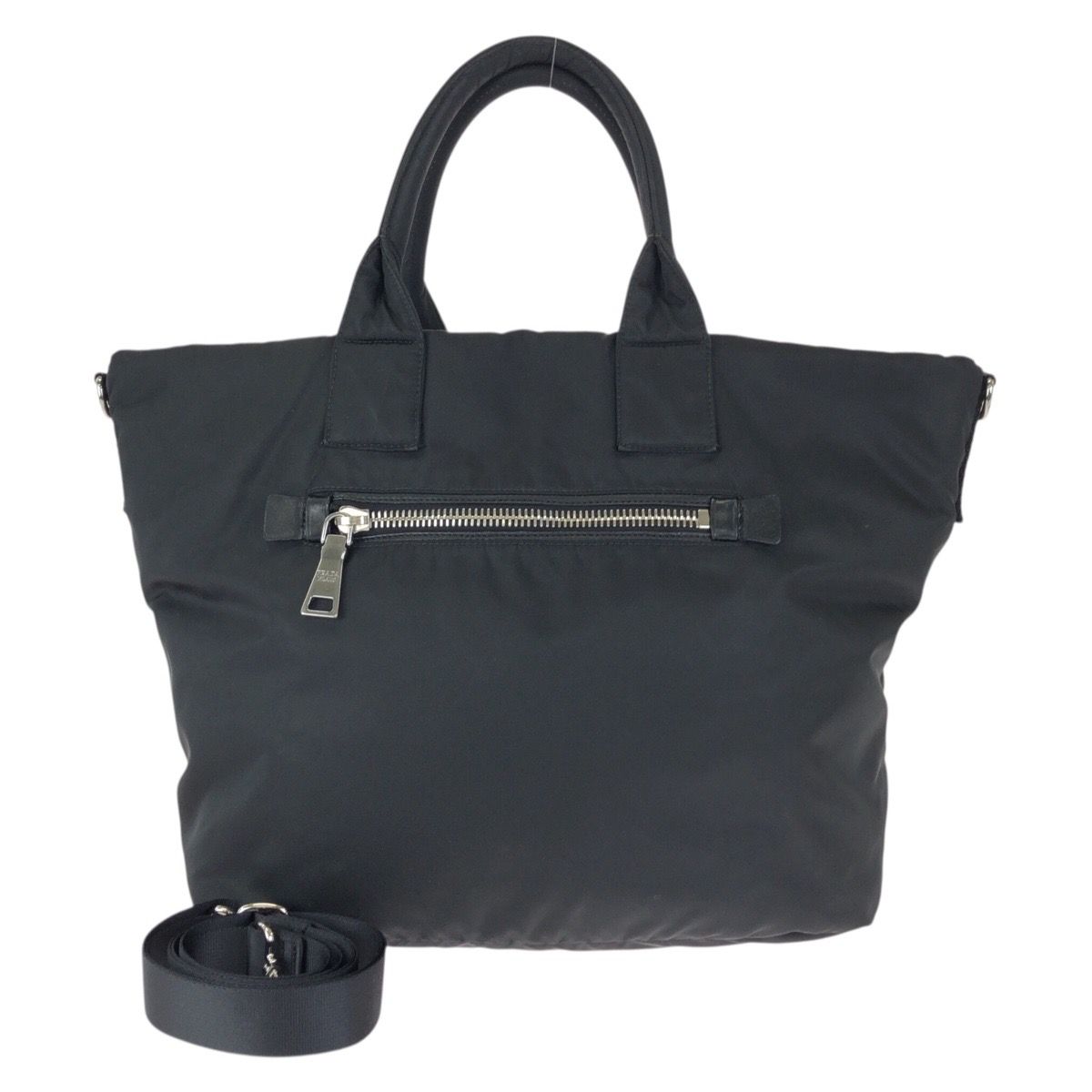 PRADA プラダ テスートダブル 三角ロゴプレート 2way リバーシブル
