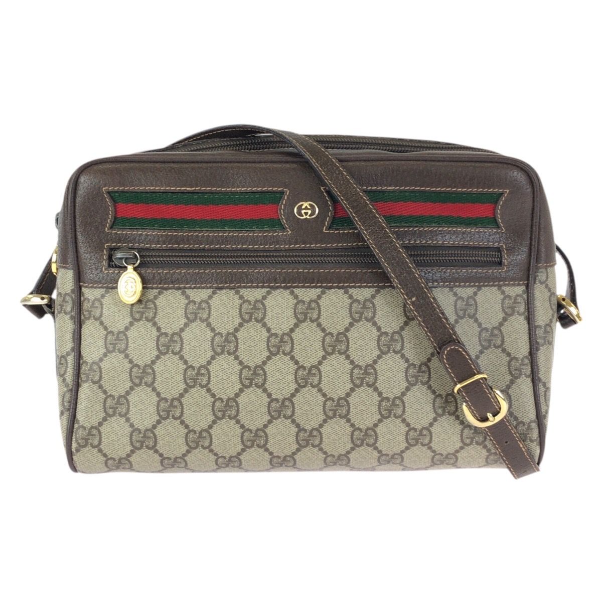 美品 GUCCI グッチ ヴィンテージ オールドグッチ シェリーライン