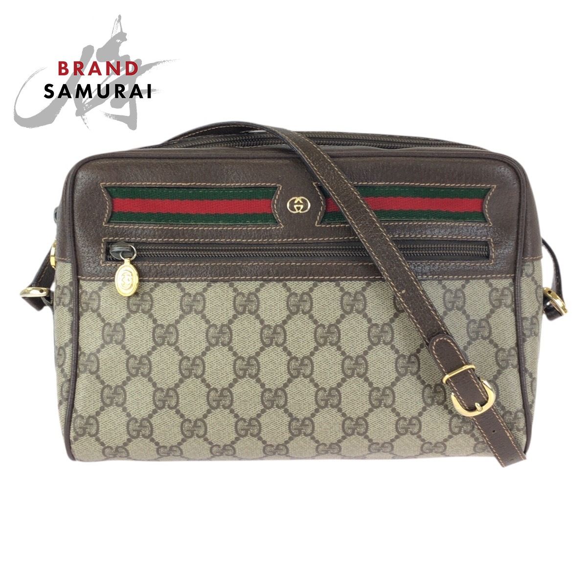 美品 GUCCI グッチ ヴィンテージ オールドグッチ シェリーライン