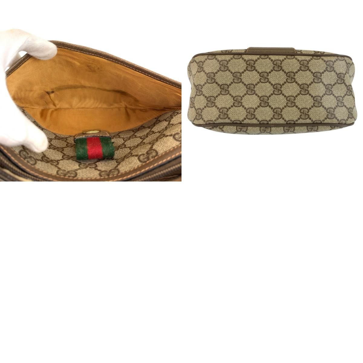 GUCCI グッチ ヴィンテージ シェリーライン ベージュ GGスプリーム 