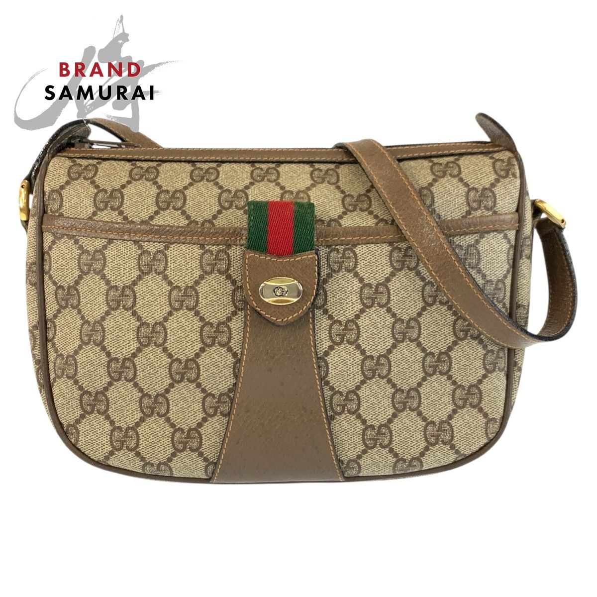 GUCCI グッチ ヴィンテージ シェリーライン ベージュ GGスプリーム 