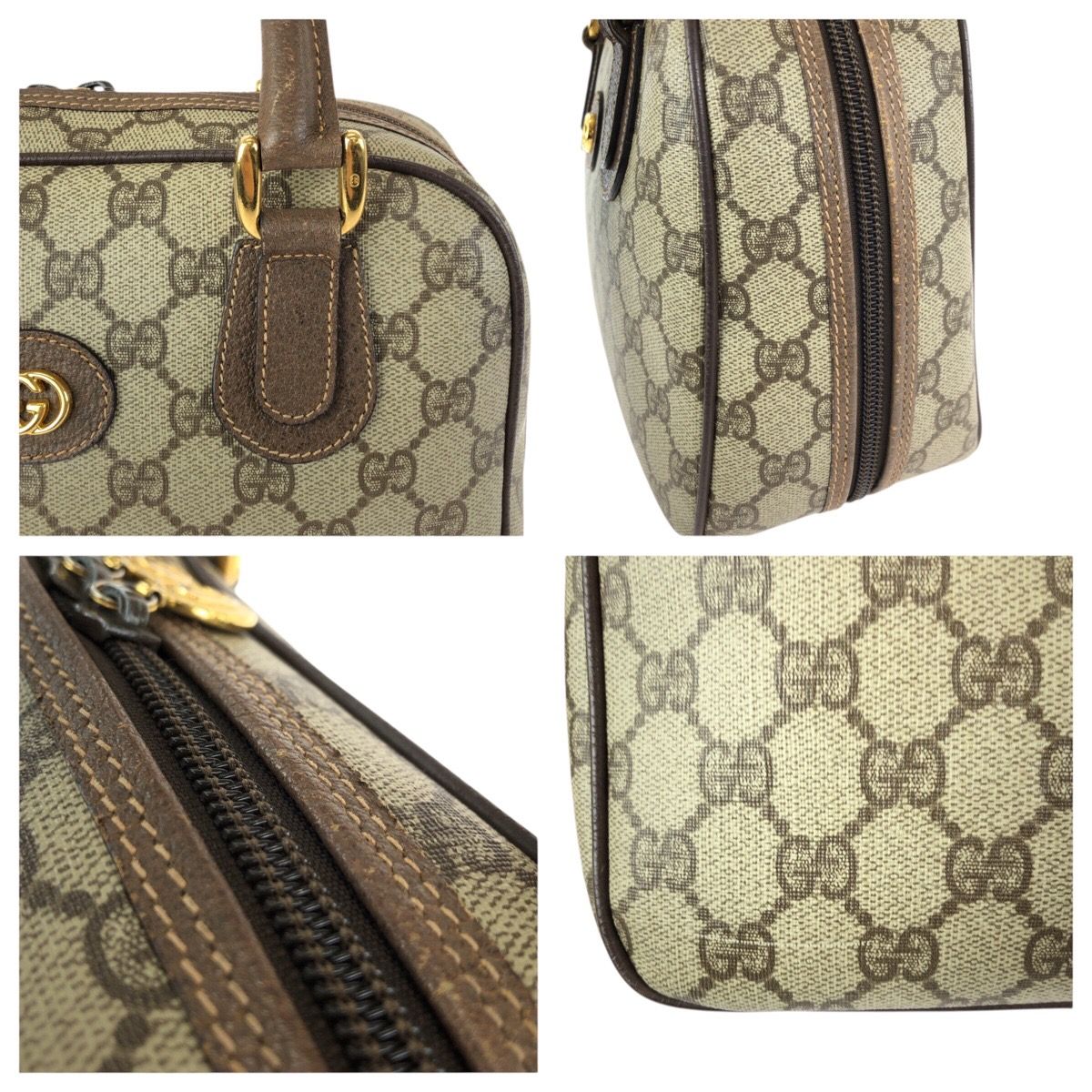 GUCCI グッチ ヴィンテージ オールドグッチ ベージュ ブラウン