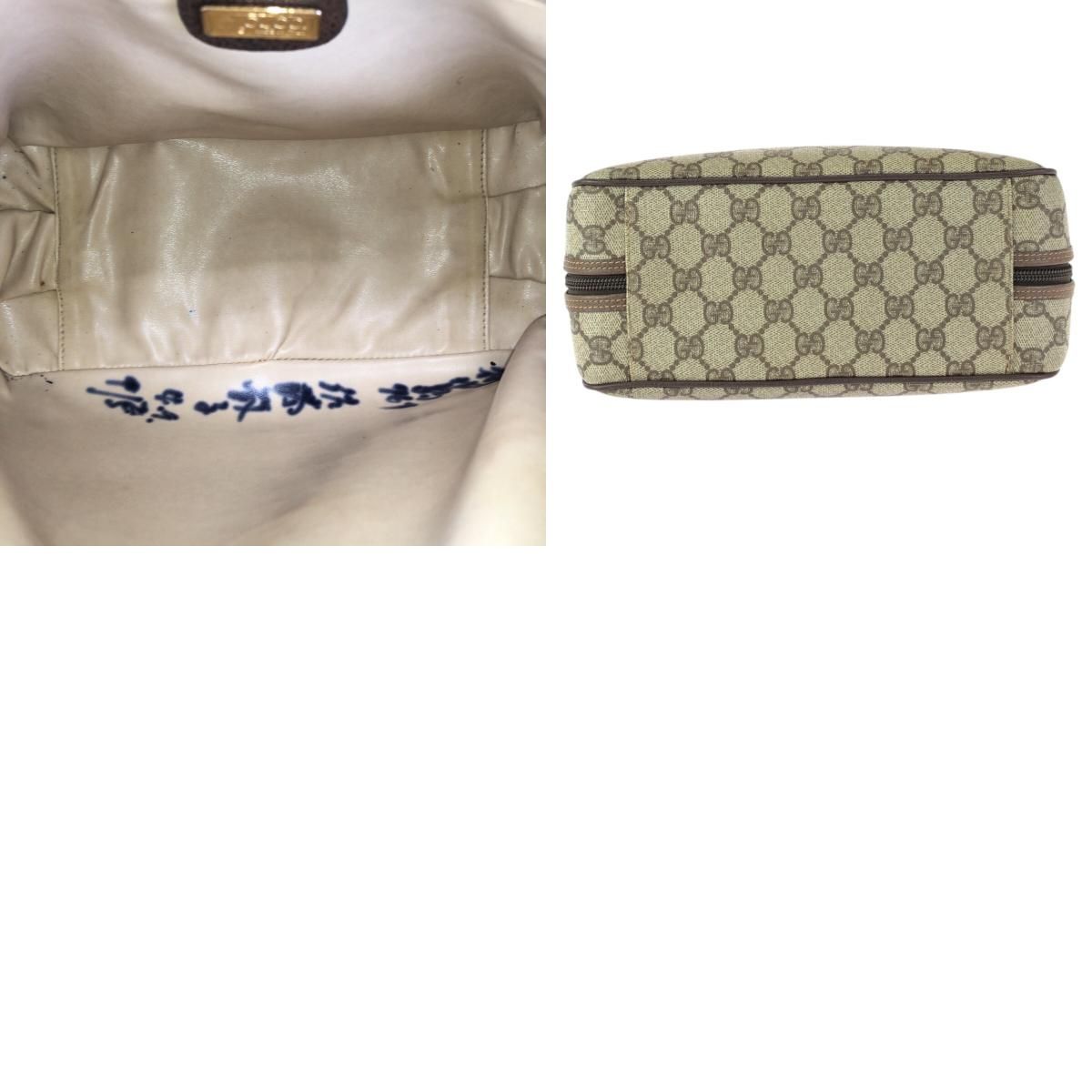 GUCCI グッチ ヴィンテージ オールドグッチ ベージュ ブラウン
