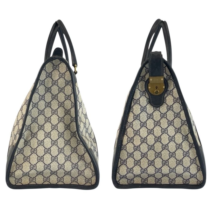GUCCI グッチ ヴィンテージ シェリーライン ネイビー グレー GG