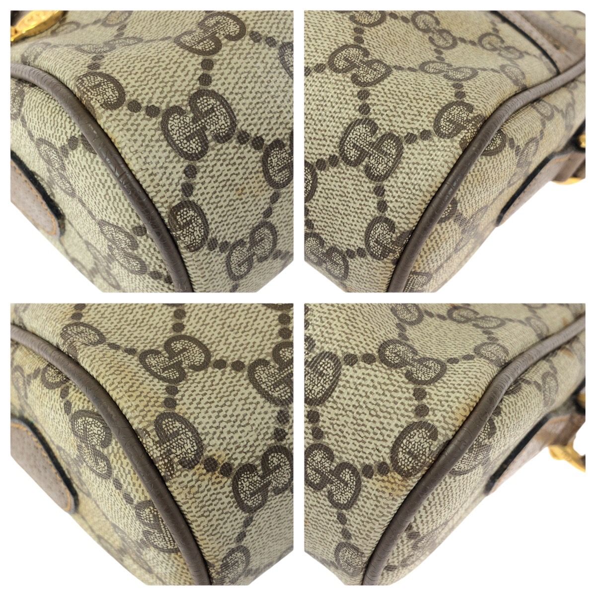GUCCI グッチ ヴィンテージ オールドグッチ シェリーライン ベージュ