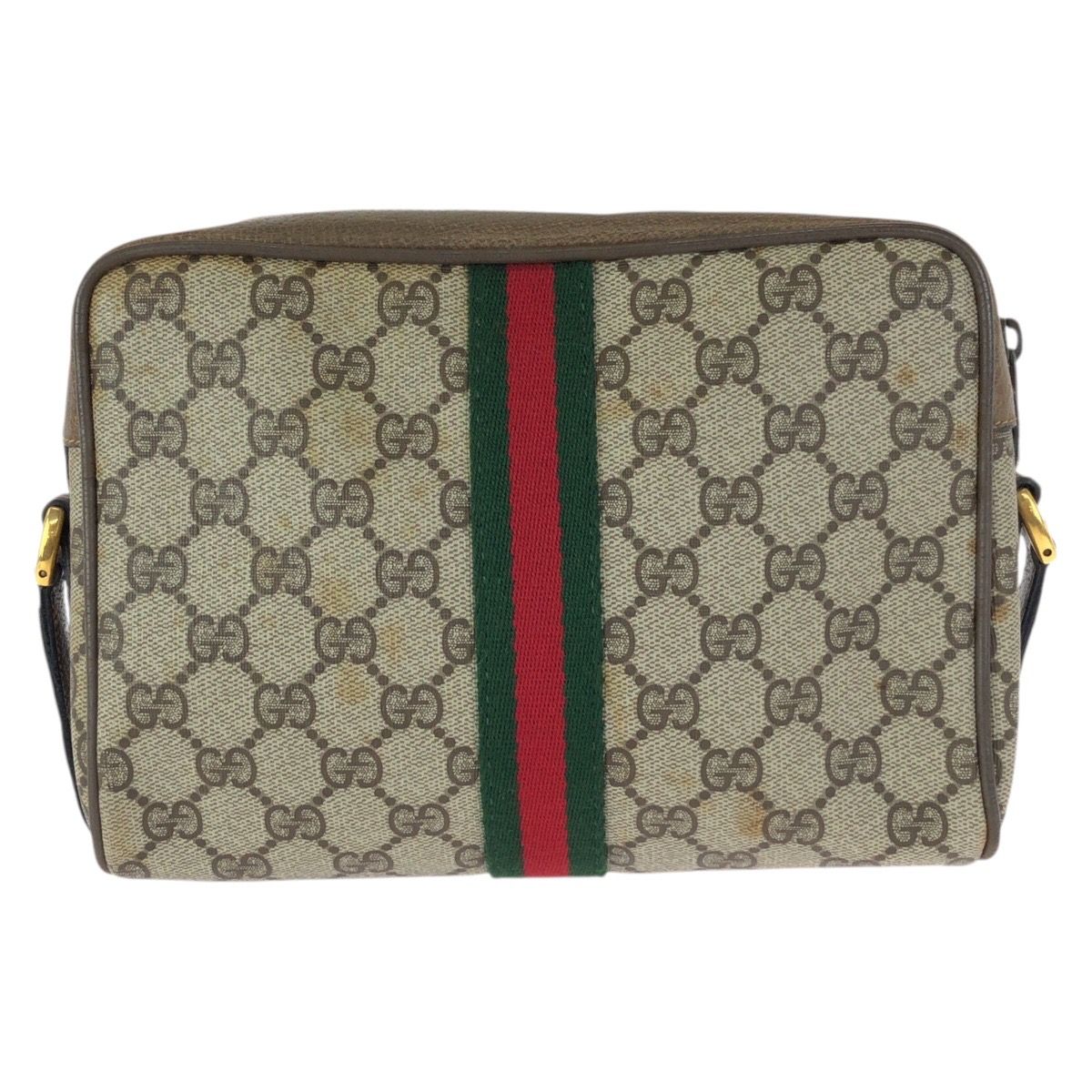 GUCCI グッチ ヴィンテージ オールドグッチ シェリーライン ベージュ