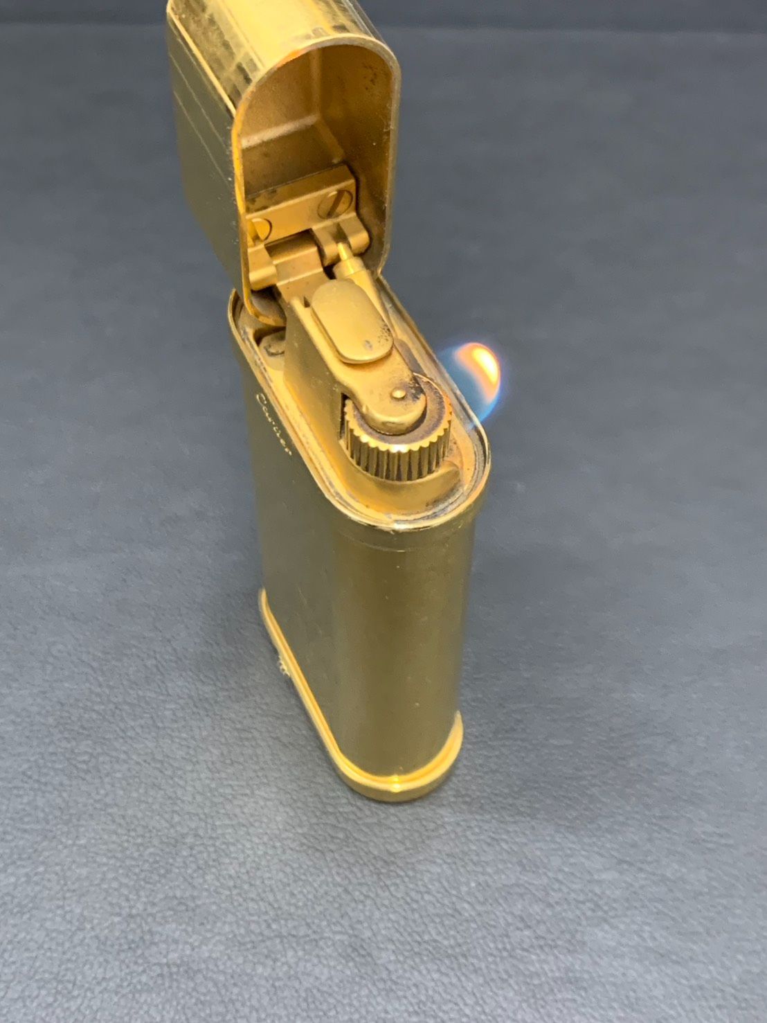 Cartier カルティエ ガスライター ゴールドカラー plaqué or G スイス 