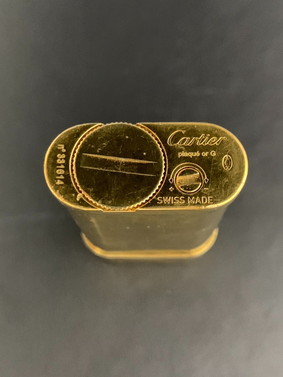 Cartier カルティエ ガスライター ゴールドカラー plaqué or G スイス 