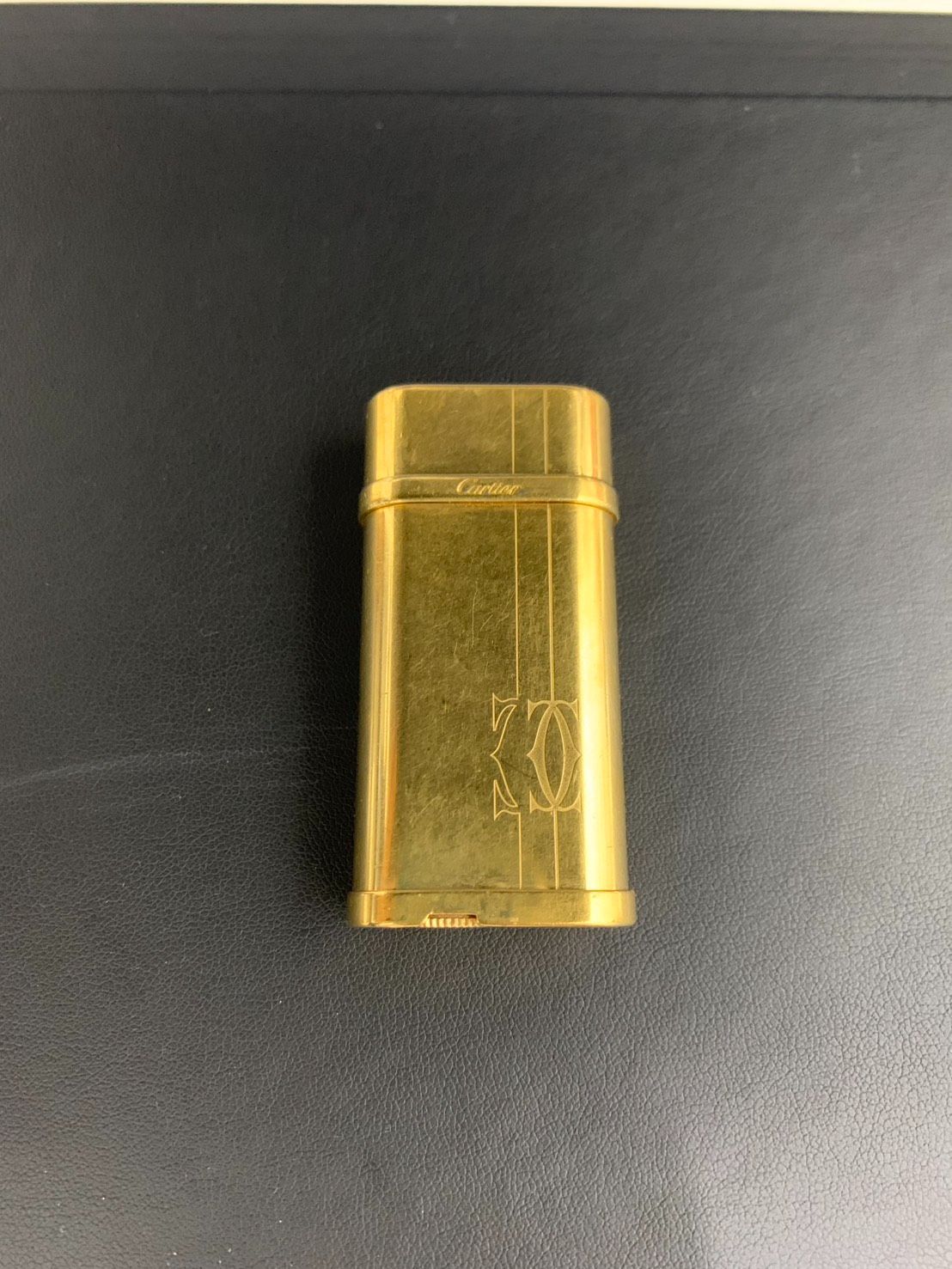 Cartier カルティエ ガスライター ゴールドカラー plaqué or G スイス 