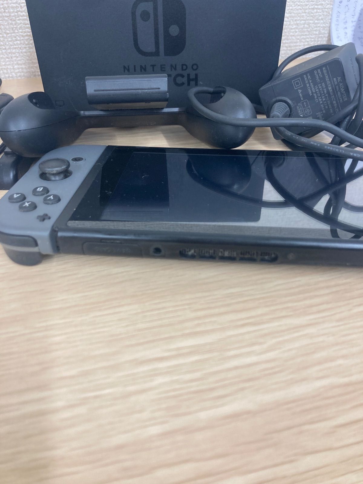 通電動確認済み】Nintendo Switch スイッチ 本体 グレー 充電器 ドッグ