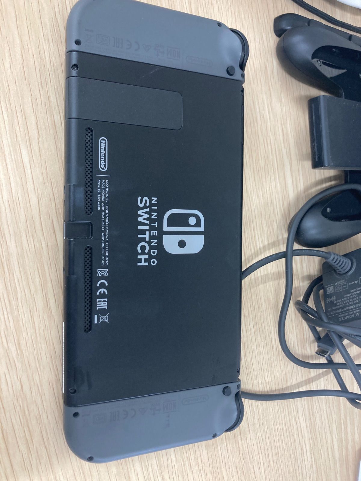 通電動確認済み】Nintendo Switch スイッチ 本体 グレー 充電器 ドッグ