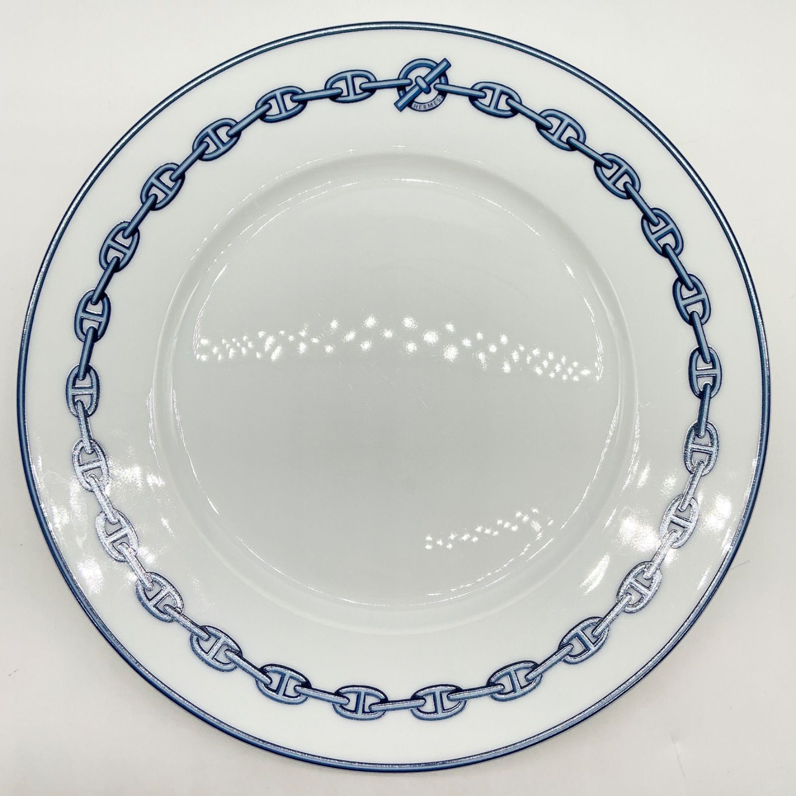 HERMES エルメス シェーヌダンクル 27cm ディナープレート 2枚 皿 食器