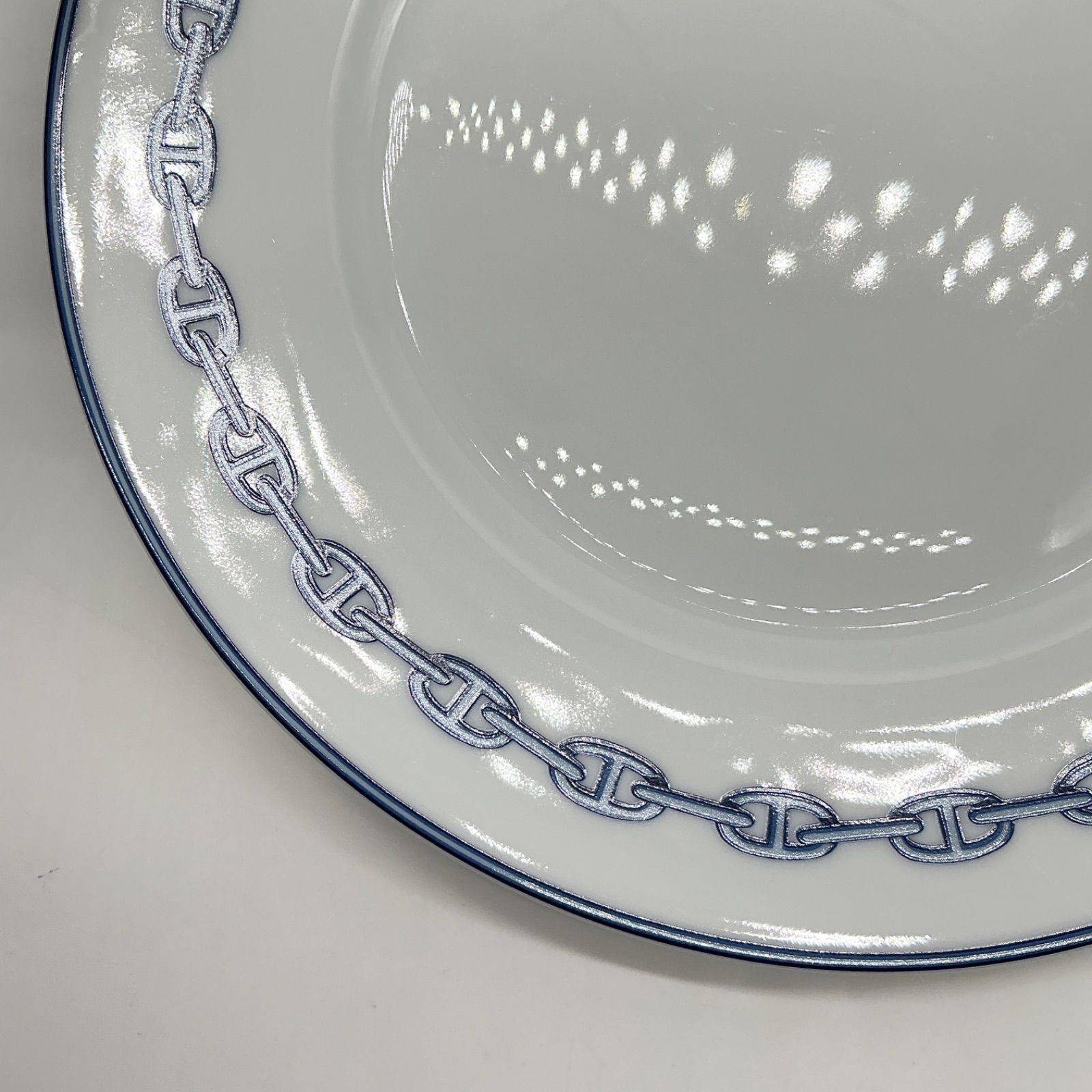 HERMES エルメス シェーヌダンクル 27cm ディナープレート 2枚 皿 食器