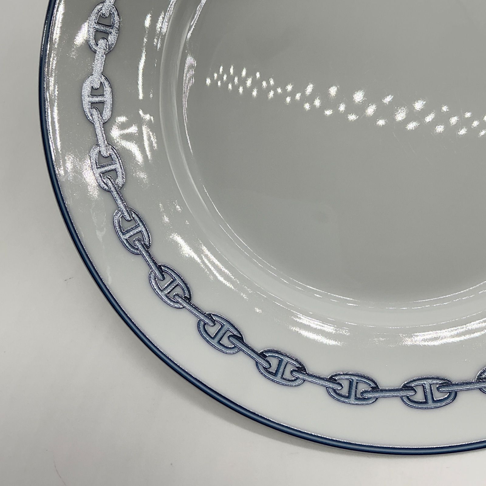 HERMES エルメス シェーヌダンクル 27cm ディナープレート 2枚 皿 食器