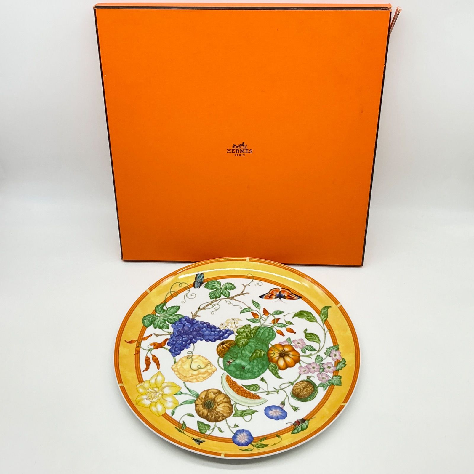 HERMES エルメス La Siesta シエスタ 32cm プレート 皿 大皿 陶器 食器