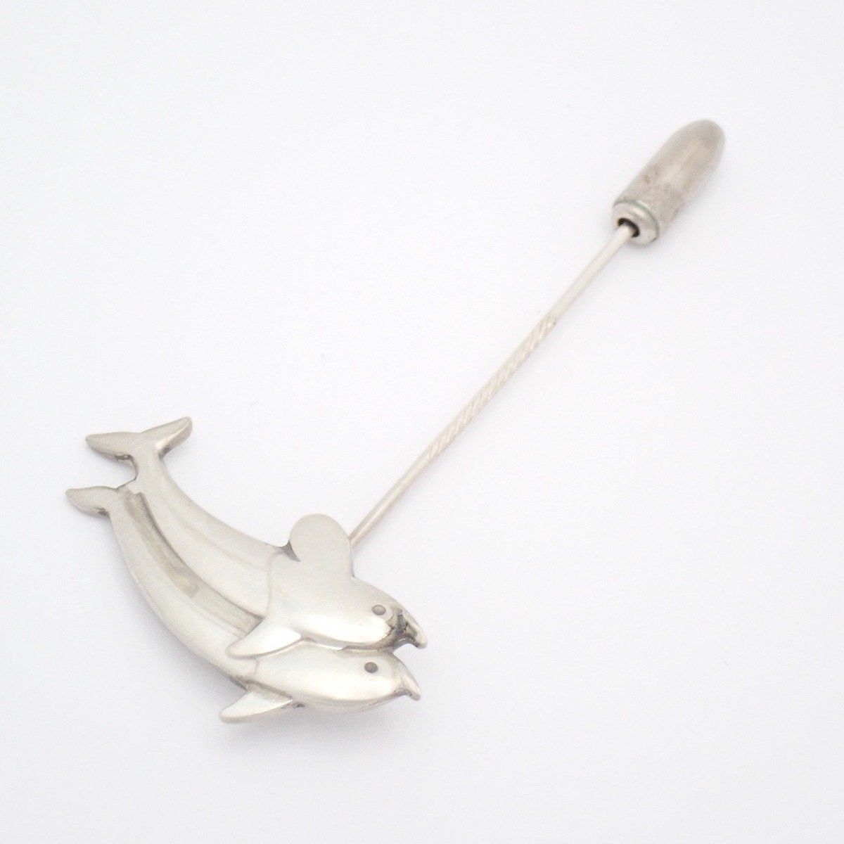 GEORG JENSEN ジョージジェンセン 129 イルカモチーフ ピンブローチ