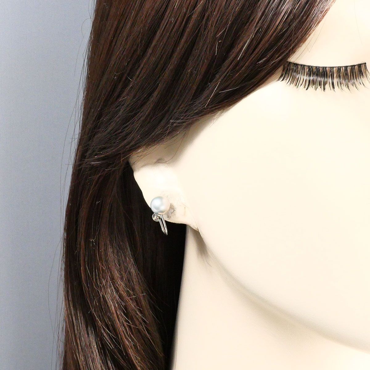 PT850/プラチナ イヤリング clip-on earrings パール（真珠） 総重量約