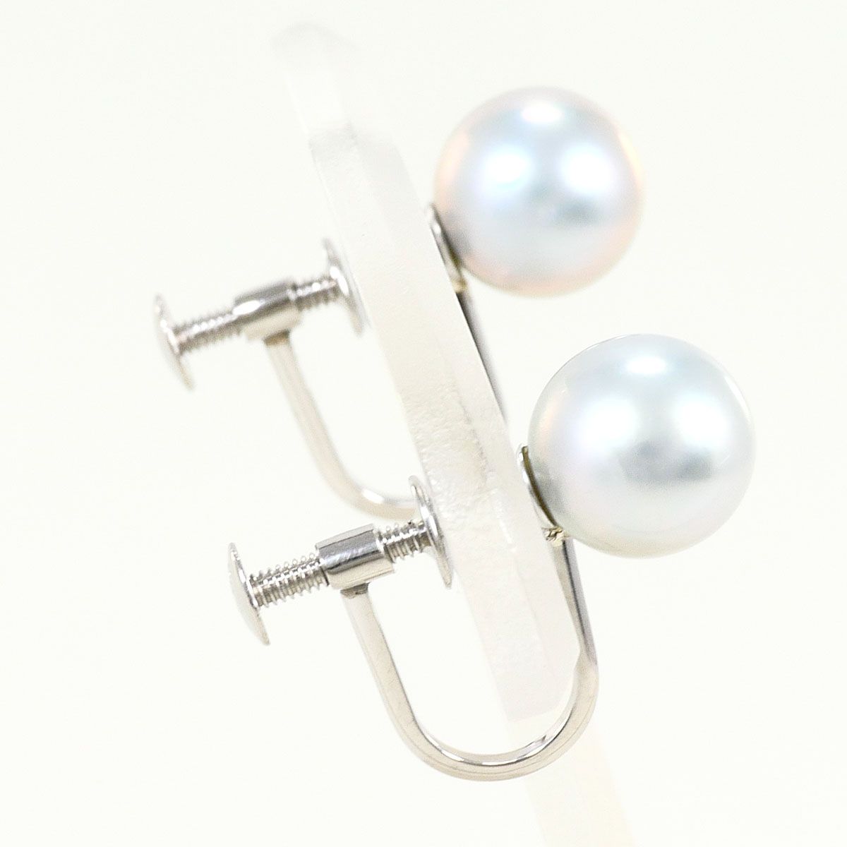 パール プラチナ イヤリング Pt850 PT850/プラチナ イヤリング clip-on earrings パール（真珠） 総重量約
