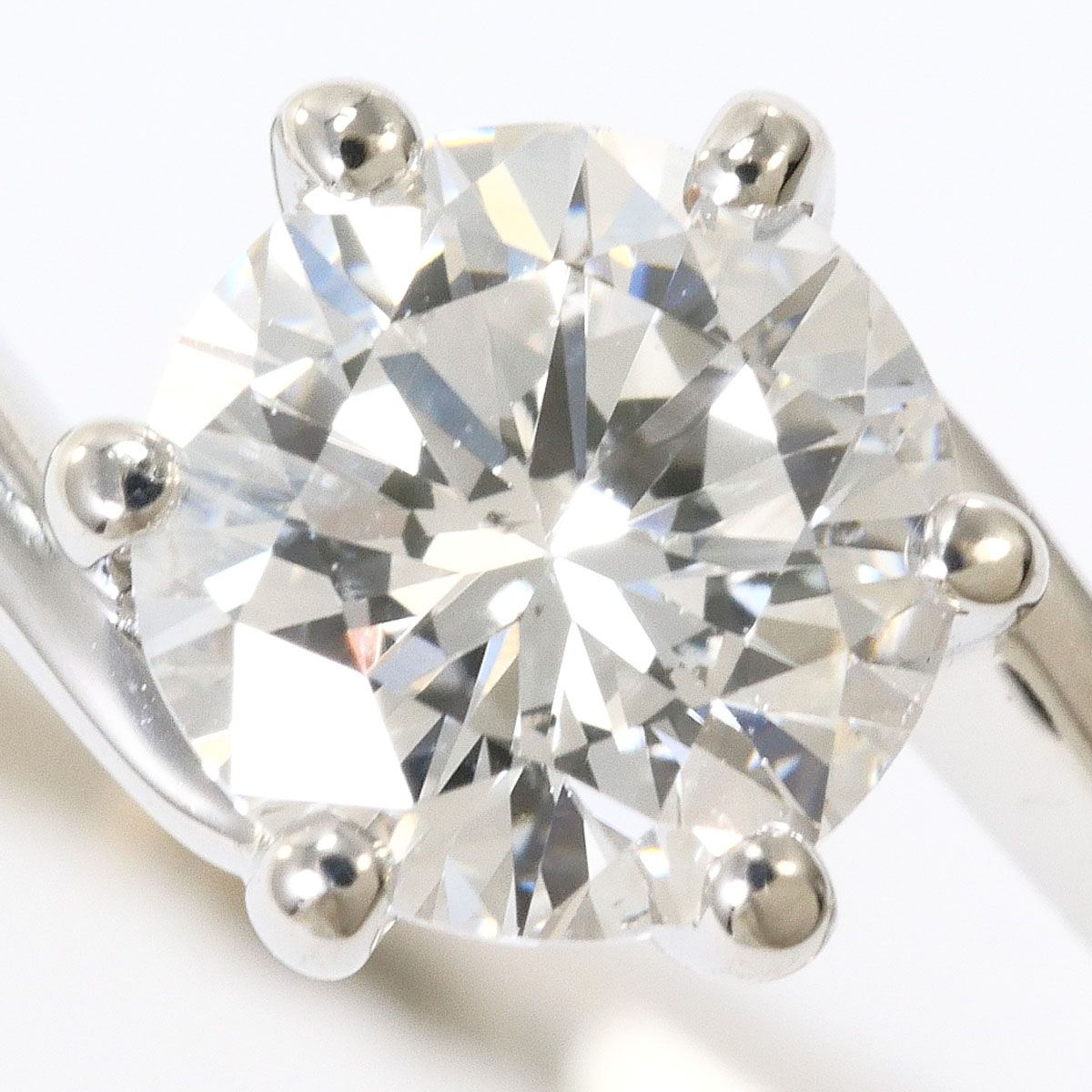 PT900/プラチナ リング・指輪 16号 ダイヤモンド 0.526ct SI2 鑑定書