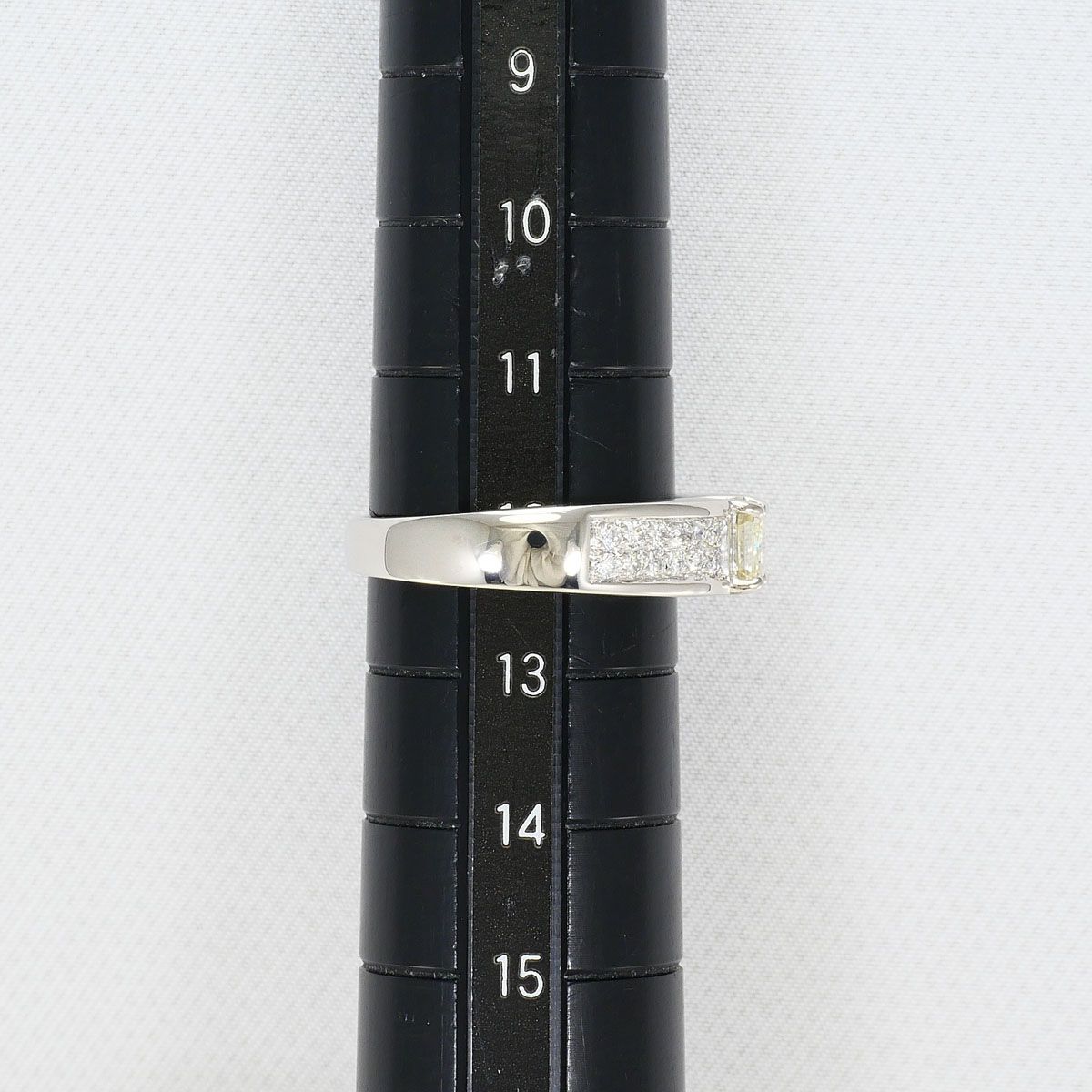 PT900/プラチナ リング・指輪 12号 イエローダイヤモンド 0.53ct