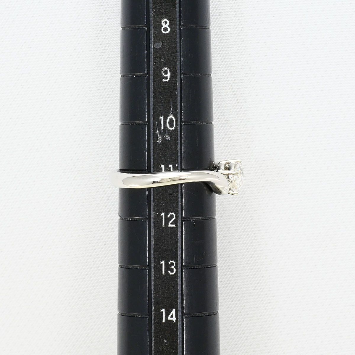 美品♪プラチナ900 色石 リング 11号 総重量1.6g PT900/プラチナ リング・指輪 11号 ダイヤモンド 0.600ct VS2 鑑定書