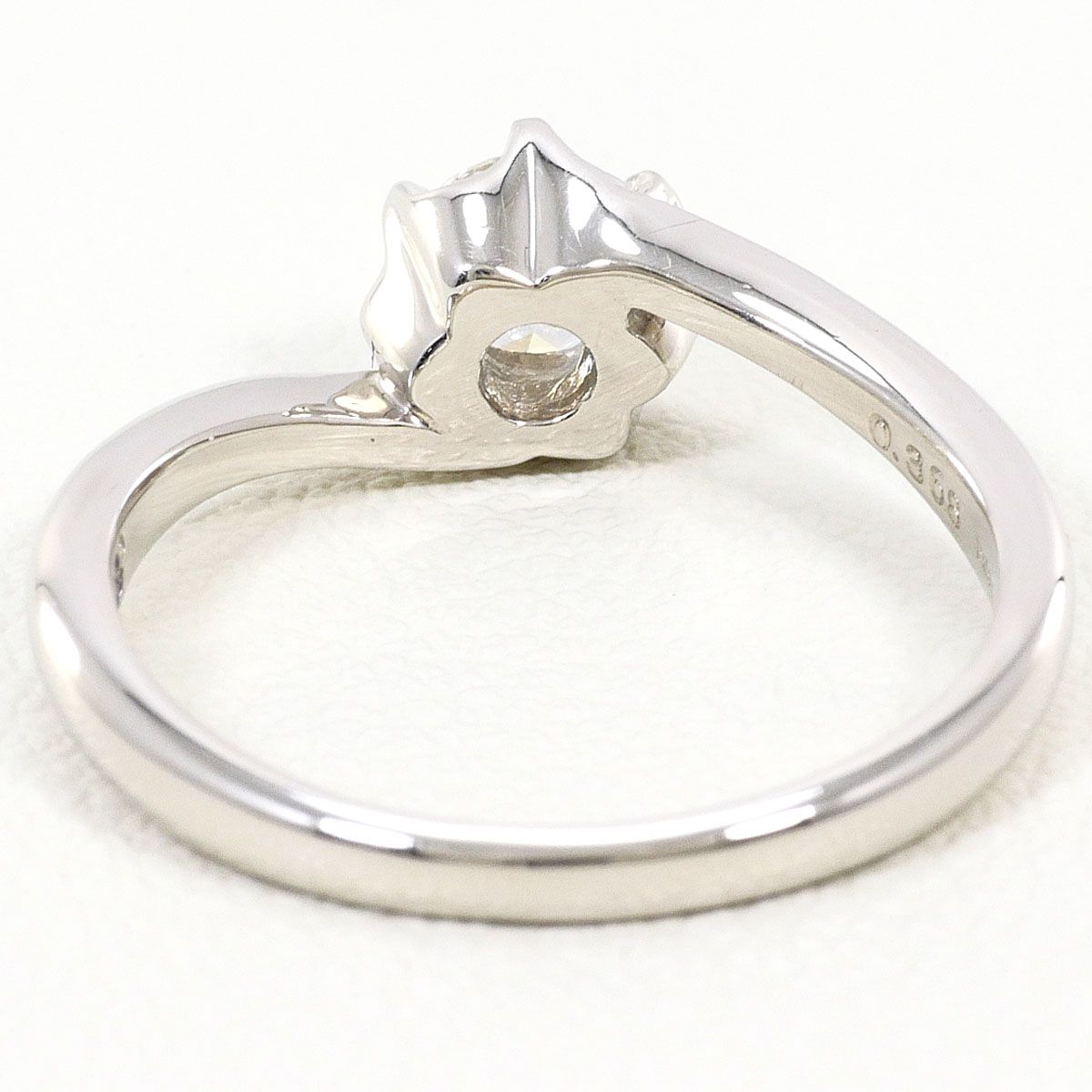 PT950/プラチナ リング・指輪 8号 ダイヤモンド 0.368ct サファイア