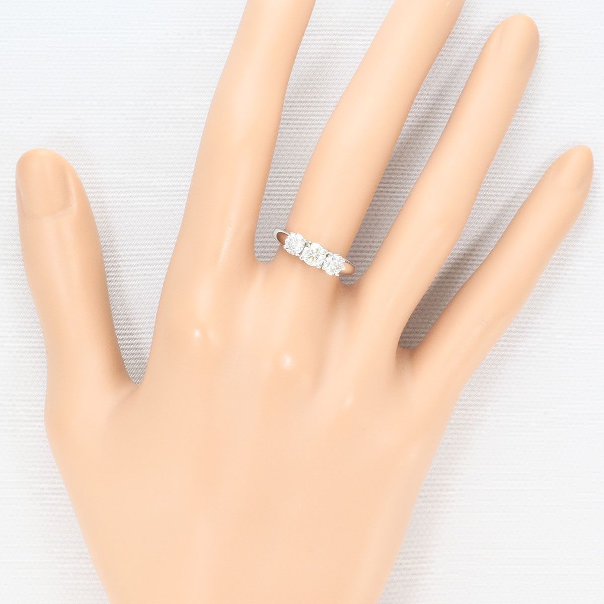 PT900/プラチナ リング・指輪 8.5号 ダイヤモンド 1.005ct 鑑別書 総