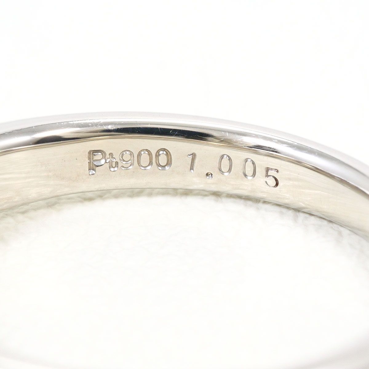 PT900/プラチナ リング・指輪 8.5号 ダイヤモンド 1.005ct 鑑別書 総