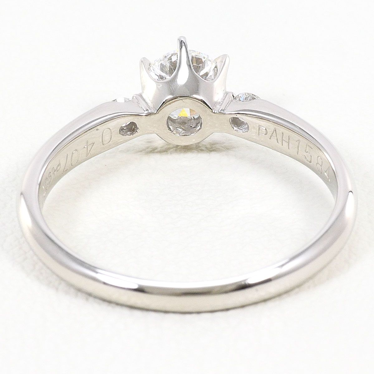 PT900/プラチナ リング・指輪 10.5号 ダイヤモンド 0.407ct