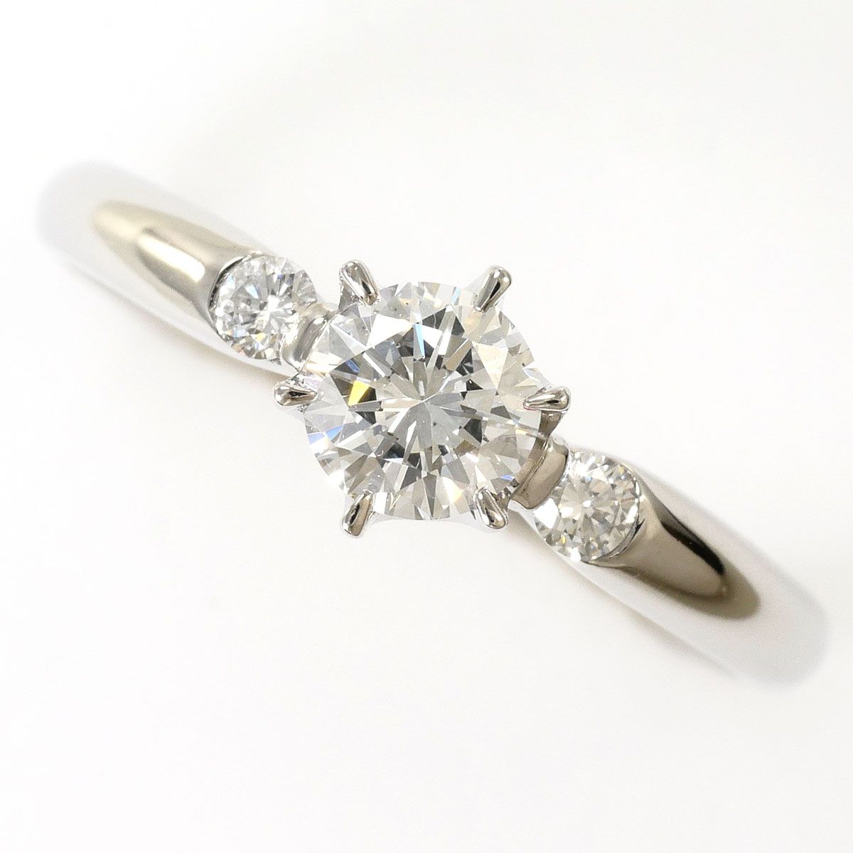PT900/プラチナ リング・指輪 10.5号 ダイヤモンド 0.407ct
