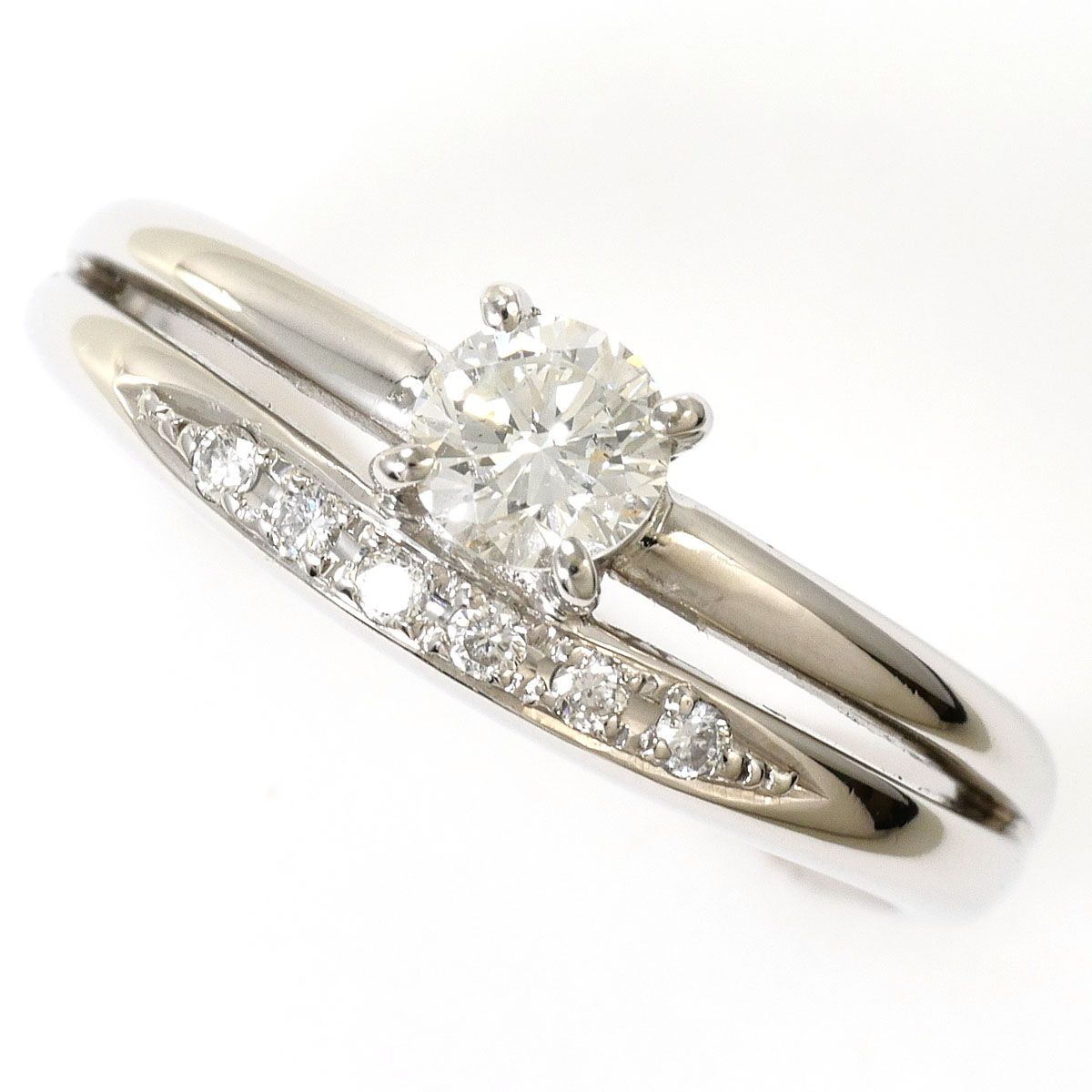 PT900/プラチナ リング・指輪 11号 ダイヤモンド 0.333ct SI1 鑑定書