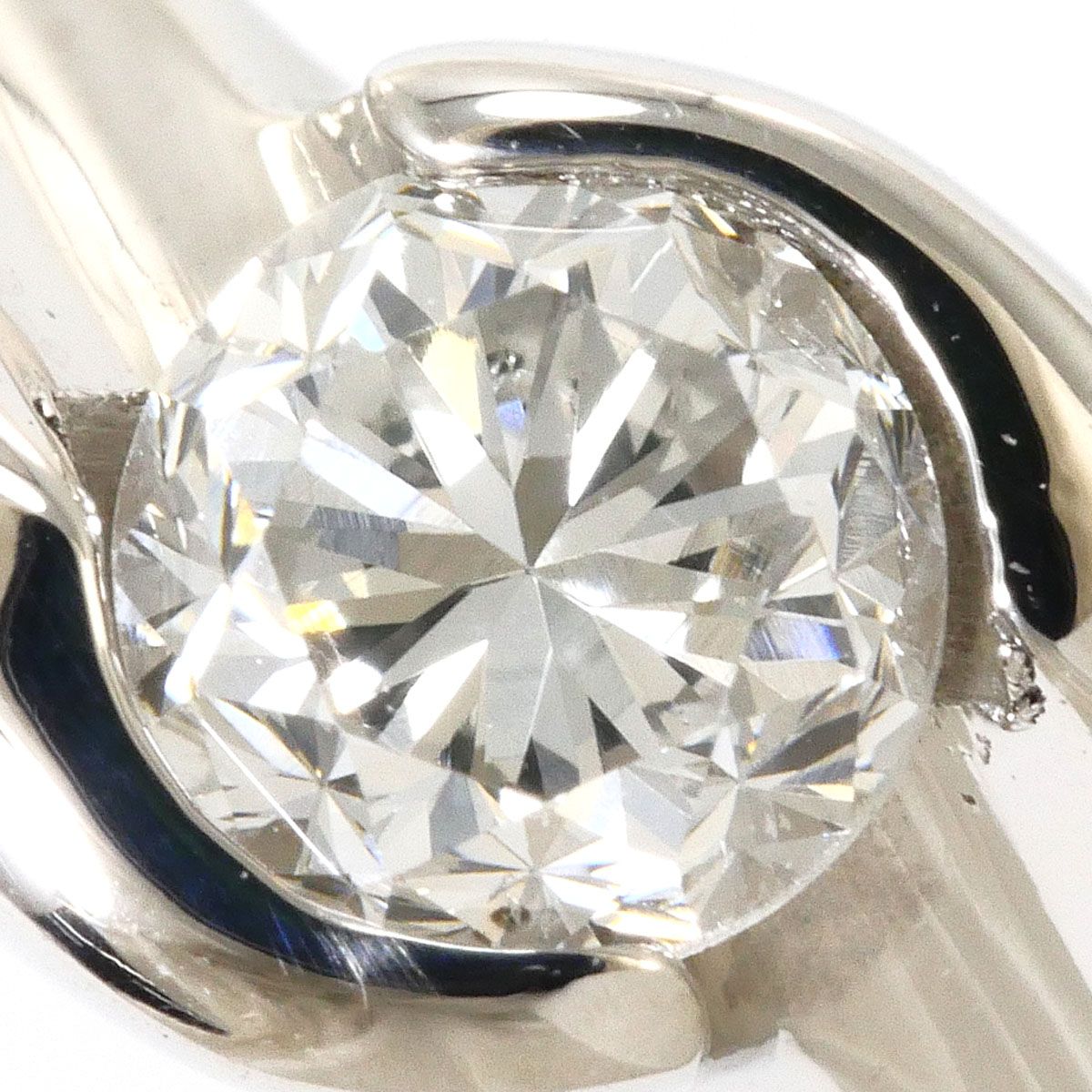 PT900/プラチナ リング・指輪 7号 ダイヤモンド 0.26ct SI1 鑑定書 総
