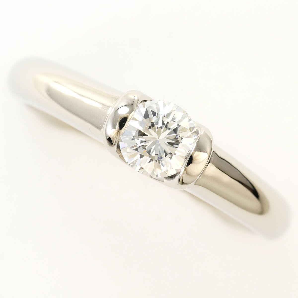 PT900/プラチナ リング・指輪 10号 ダイヤモンド 0.325ct SI2 鑑定書