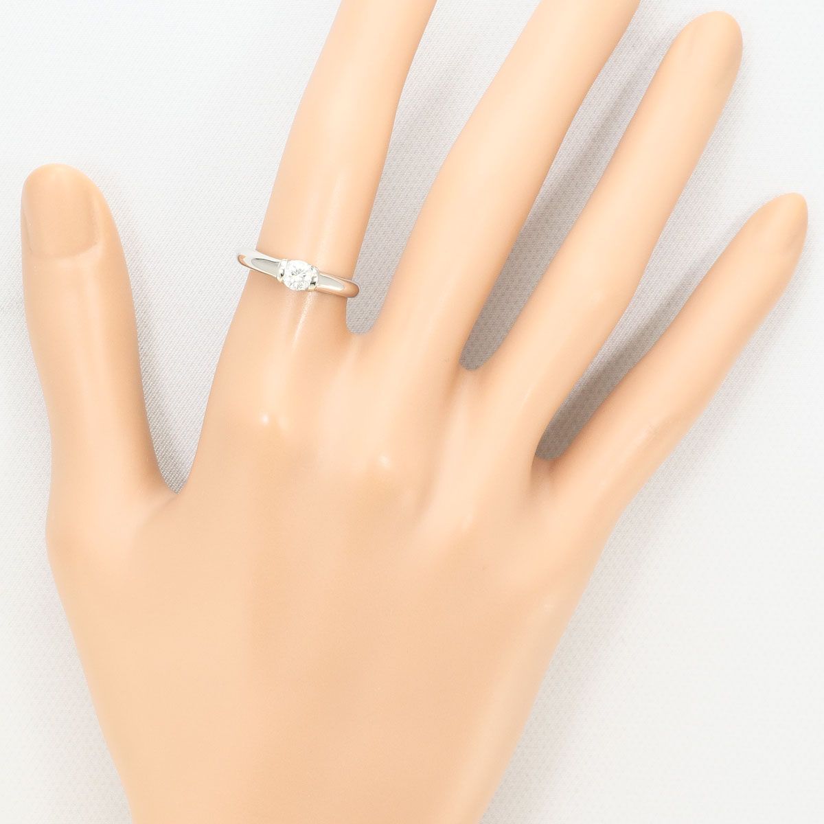 PT900/プラチナ リング・指輪 10号 ダイヤモンド 0.325ct SI2 鑑定書 