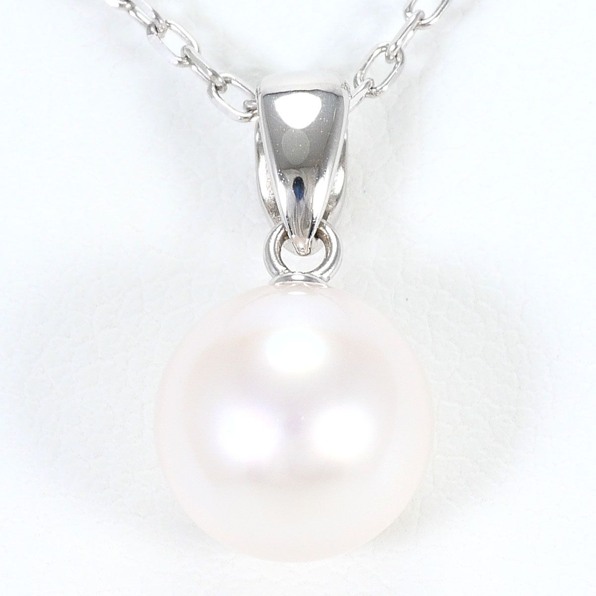 ミキモト MIKIMOTO K18WG ネックレス パール（真珠） 総重量約3.2g 約
