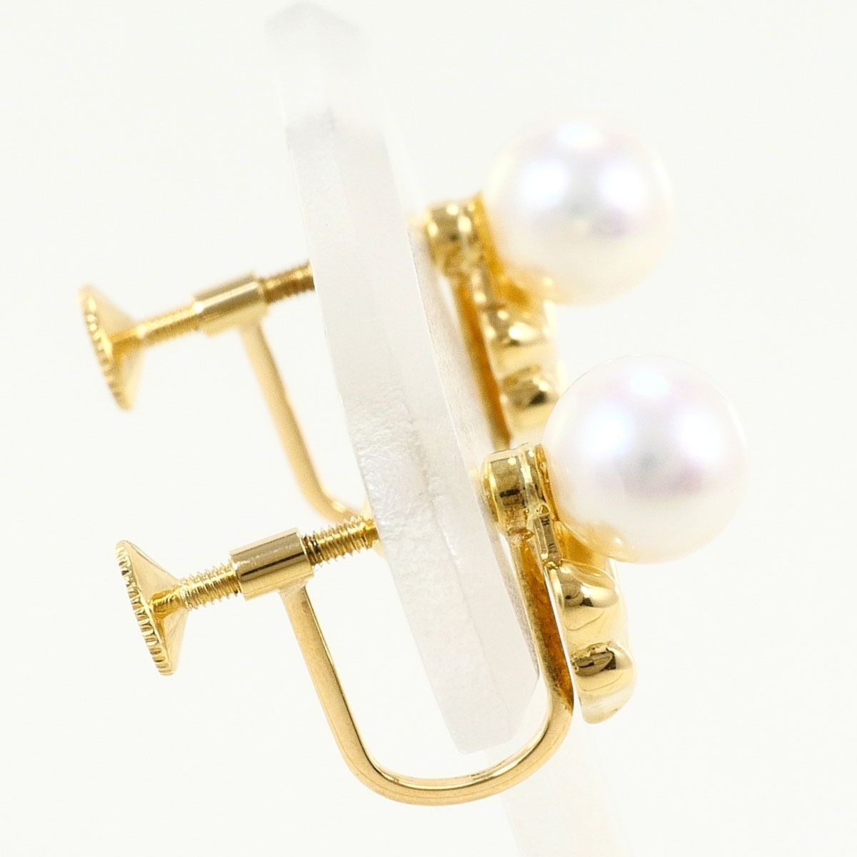ミキモト MIKIMOTO K18YG イヤリング clip-on earrings パール（真珠 